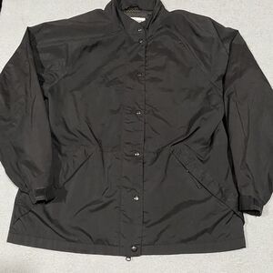 DRYJOYS‎ By FOOTJOY Jacket Womens M Black Full Zip Snap Button Golf Wind Rain FJ